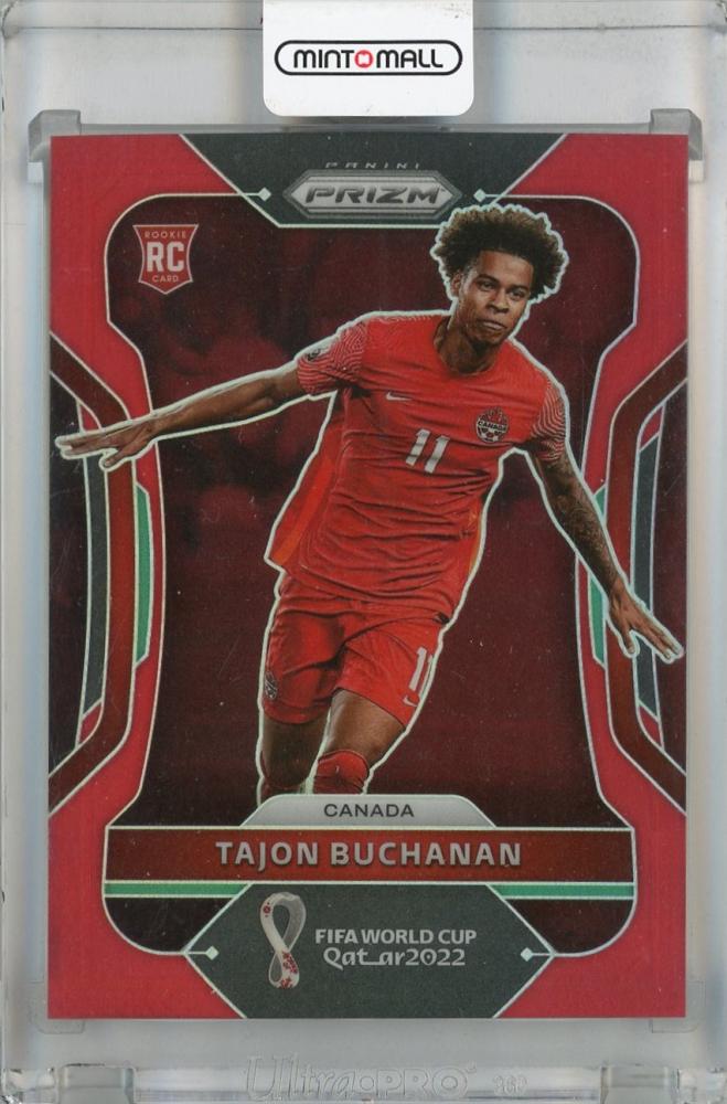 2022 Panini Prizm FIFA World Cup Qatar Tajon Buchanan Red parallel rookie card serial 162 of 399