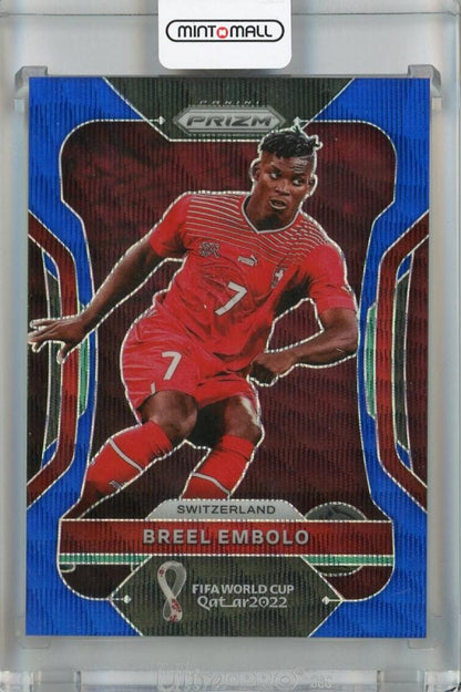 2022 Panini Prizm FIFA World Cup Qatar Breel Embolo Blue Wave card serial 008 of 199 #262
