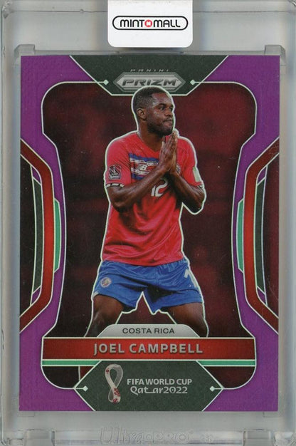 2022 Panini Prizm FIFA World Cup Qatar Costa Rica Joel Campbell Purple Parallel card #293 serial 189 of 199