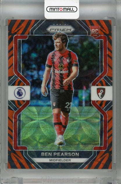 2022-23 Panini Prizm Premier League AFC Bournemouth Ben Pearson Tiger Stripe Choice Prizms rookie card #224