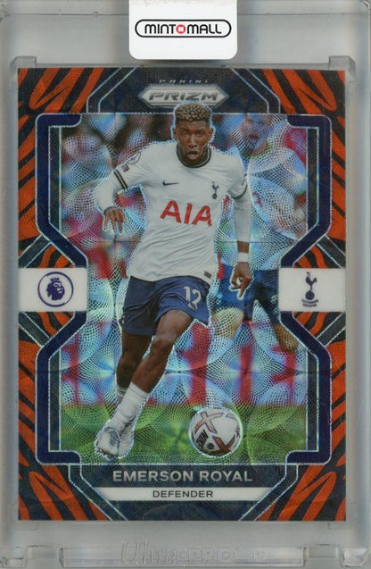 2022-23 Panini Prizm Premier League Tottenham Hotspur Emerson Royal Tiger Stripe Choice Prizms trading card number 292