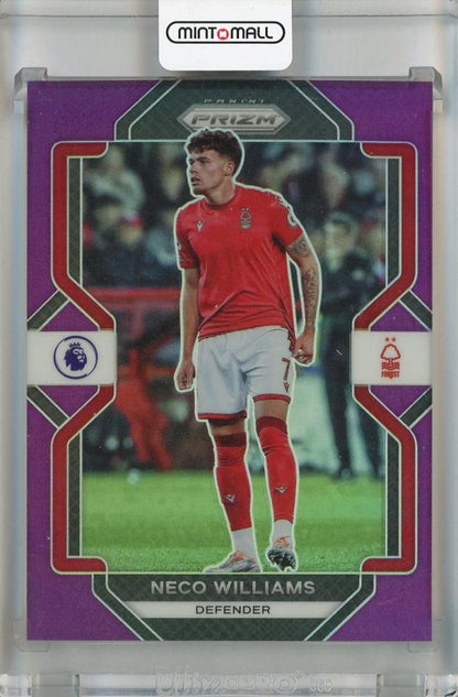 2022-23 Panini Prizm Premier League Neco Williams Purple #141 parallel trading card 21 of 49