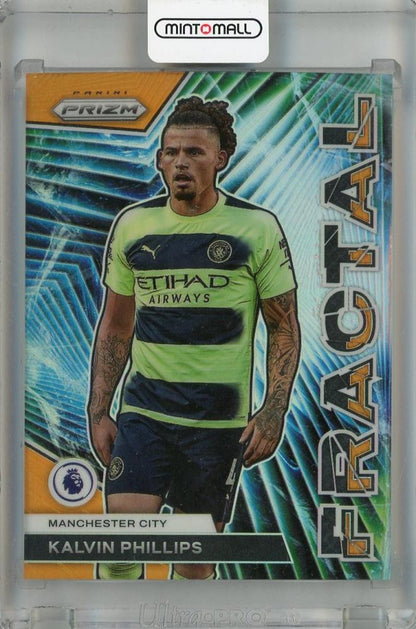 2022-23 Panini Prizm Premier League trading card featuring Kalvin Phillips Fractal Orange parallel #23