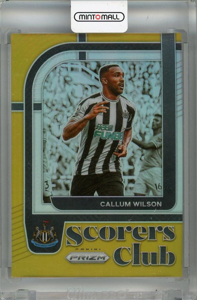 2022-23 Panini Prizm Premier League Newcastle United Callum Wilson Scorers Club Gold #12 Parallel 10/10 card