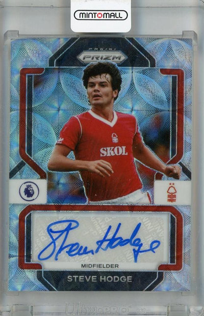 2022-23 Panini Prizm Premier League Nottingham Forest FC Steve Hodge Autograph Silver Base Choice #65 trading card
