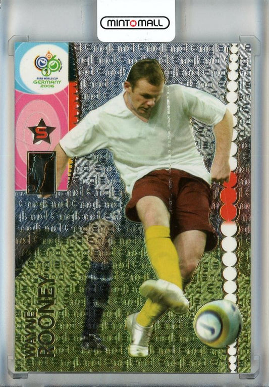 2006 Panini World Cup Germany trading card featuring Wayne Rooney #98 from England in excellent condition