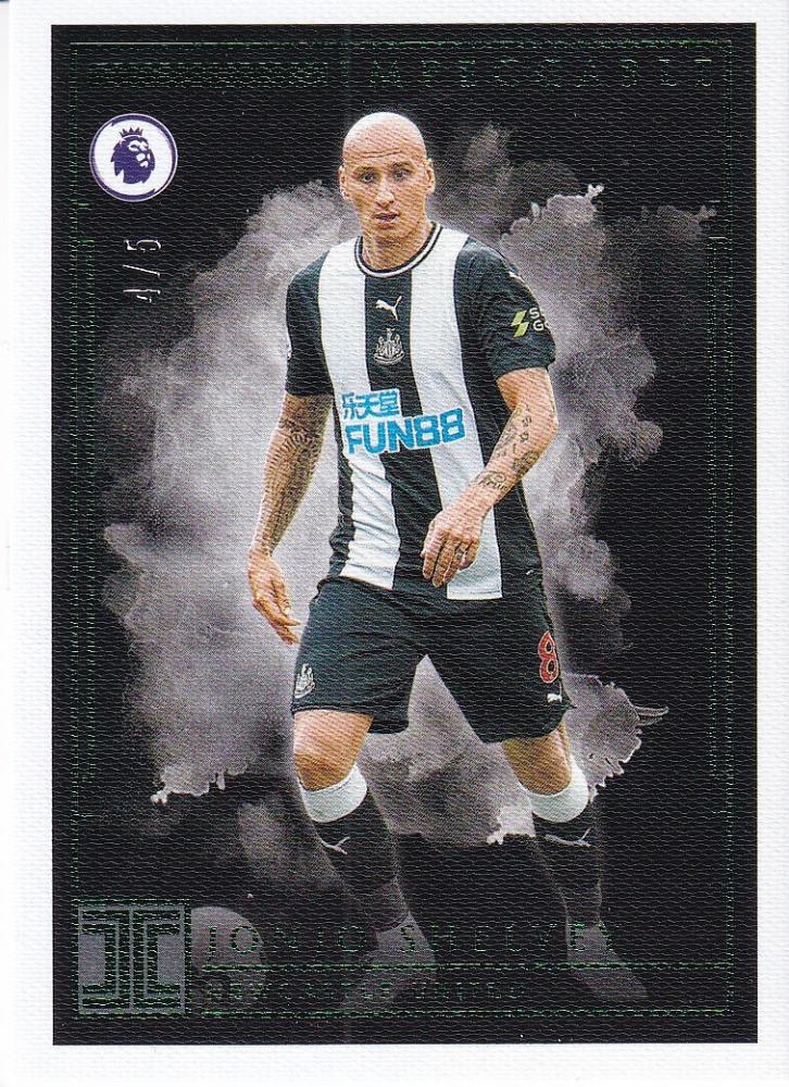 2019-20 Panini Impeccable Premier League Newcastle United Jonjo Shelvey Base Emerald parallel card 4 of 5