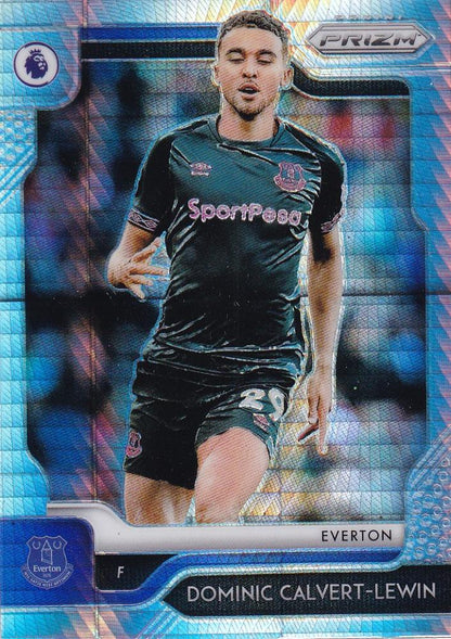 2019-20 Panini Prizm Premier League Everton Dominic Calvert-Lewin Base Hyper parallel card