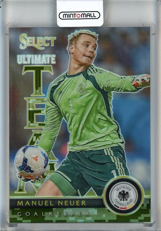 2015-16 Select Ultimate Team Camo soccer card featuring Manuel Neuer Germany number 1034 of 249