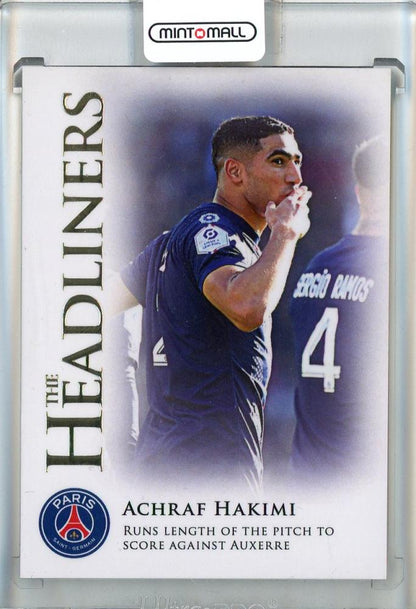 2022-23 Futera Paris Saint-Germain Achraf Hakimi Premium Football Card The Headliners #PH2710/10