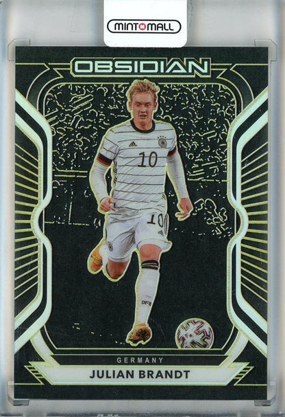 2020-21 Panini Obsidian Julian Brandt Electric Etch Yellow soccer card #2905/10 from Germany