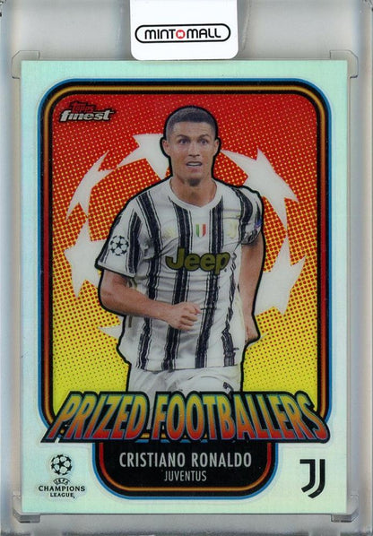 2020-21 Finest UEFA Champions League Cristiano Ronaldo Prized Footballers #PFCR Juventus trading card