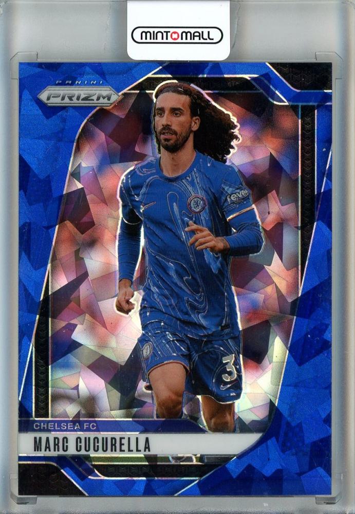 2024-25 Panini Prizm English Premier League Marc Cucurella Prizms Blue Ice trading card Chelsea FC #9107/75