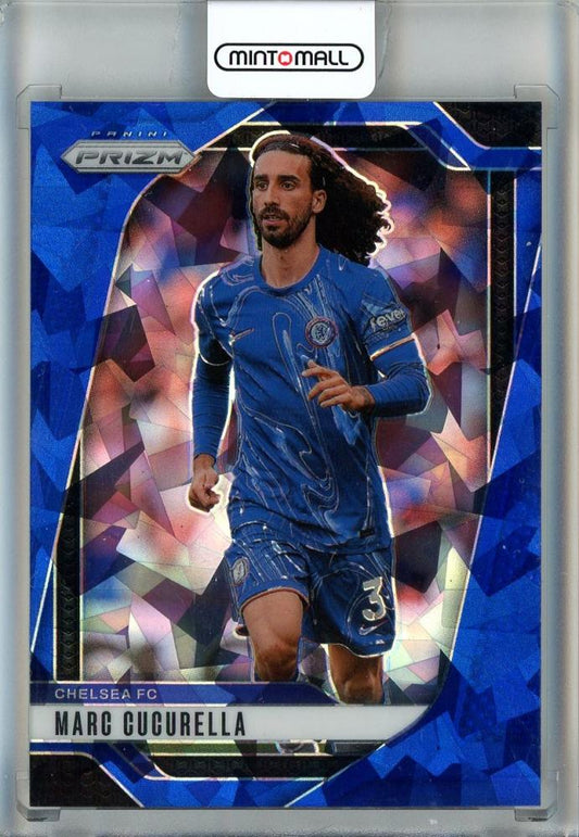 2024-25 Panini Prizm English Premier League Marc Cucurella Prizms Blue Ice trading card Chelsea FC #9107/75