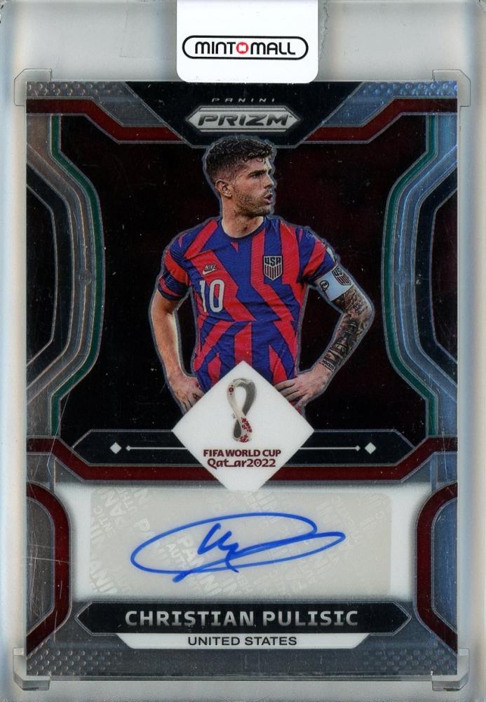 2022 Panini Prizm World Cup Christian Pulisic Signatures collectible card serial number 70