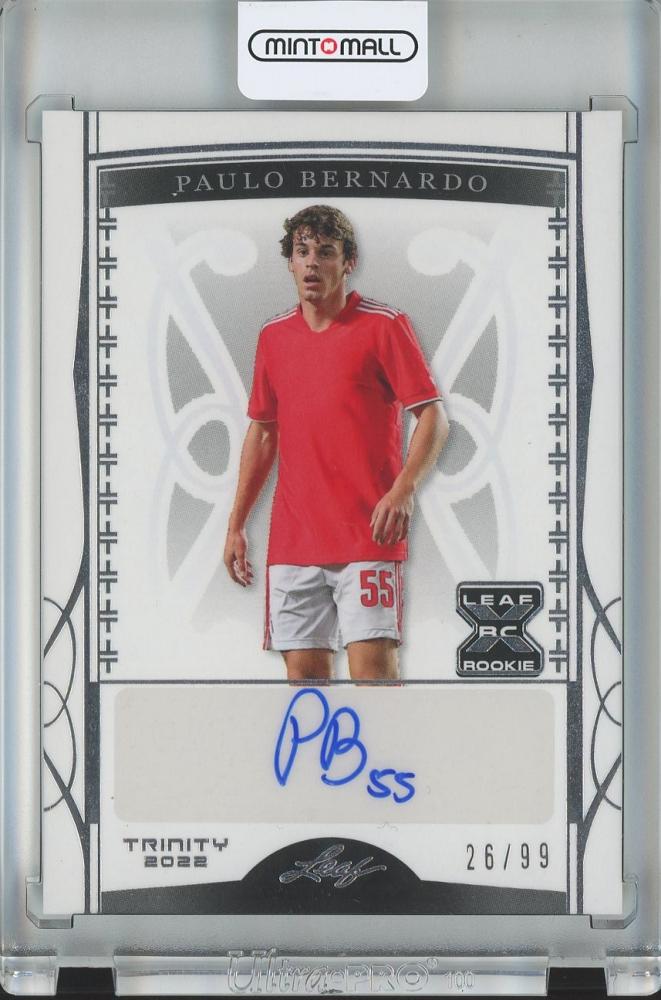 2022 Leaf Trinity Soccer Paulo Bernardo Autograph Rookie Card number 26 of 99 featuring Celtic Football Club