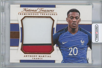 2018 PANINI National Treasures Tremendous Treasures Bronze Anthony Martial collectible card number 17 of 35 from France