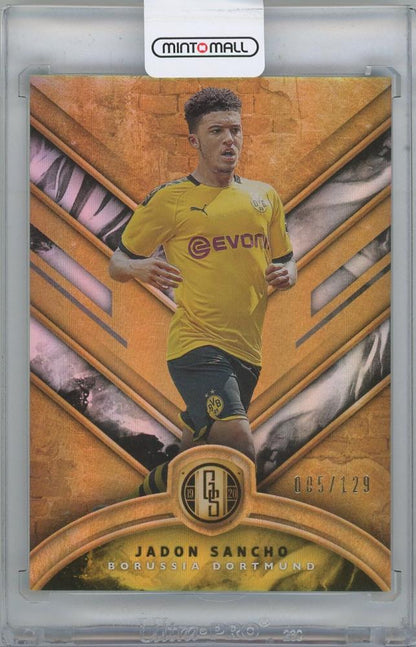 2019-20 PANINI FIFA Gold Standard #21 Jadon Sancho Borussia Dortmund collectible card serial 005 of 129