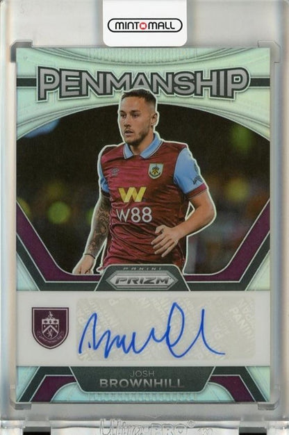 2023-24 Panini Prizm English Premier League Josh Brownhill Penmanship Prizms Silver card number 647 of 99