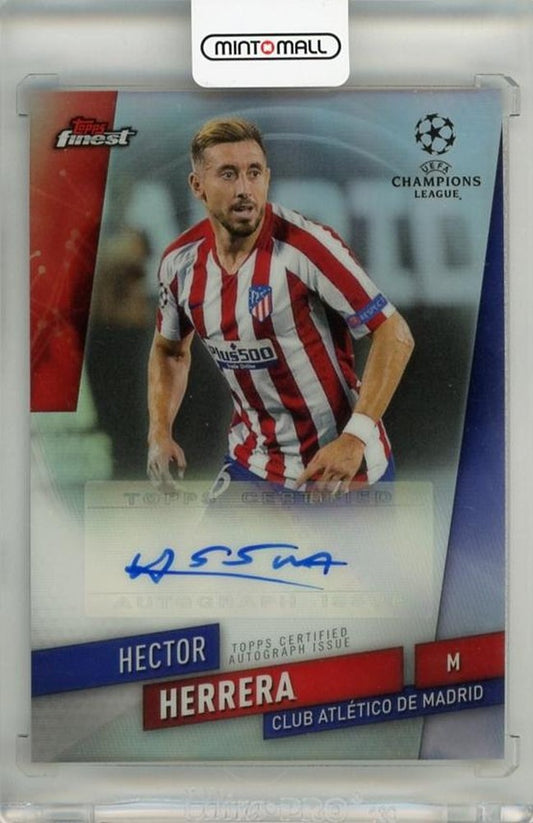 2019-20 Topps Finest UEFA Champions League Hector Herrera Autographs trading card #FAHHE with signature
