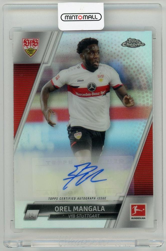 2021-22 TOPPS Chrome Bundesliga Orel Mangala Chrome Autographs trading card BCA-OM from VfB Stuttgart