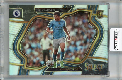 2022-23 Panini Select Premier League Julian Alvarez Field Level Silver #201 rookie card from Manchester City