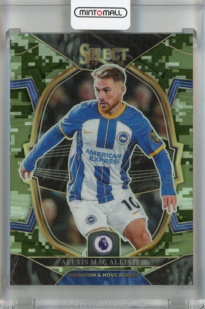 2022-23 Panini Select Premier League Alexis Mac Allister Terrace Camo card #25211/225 from Brighton & Hove Albion