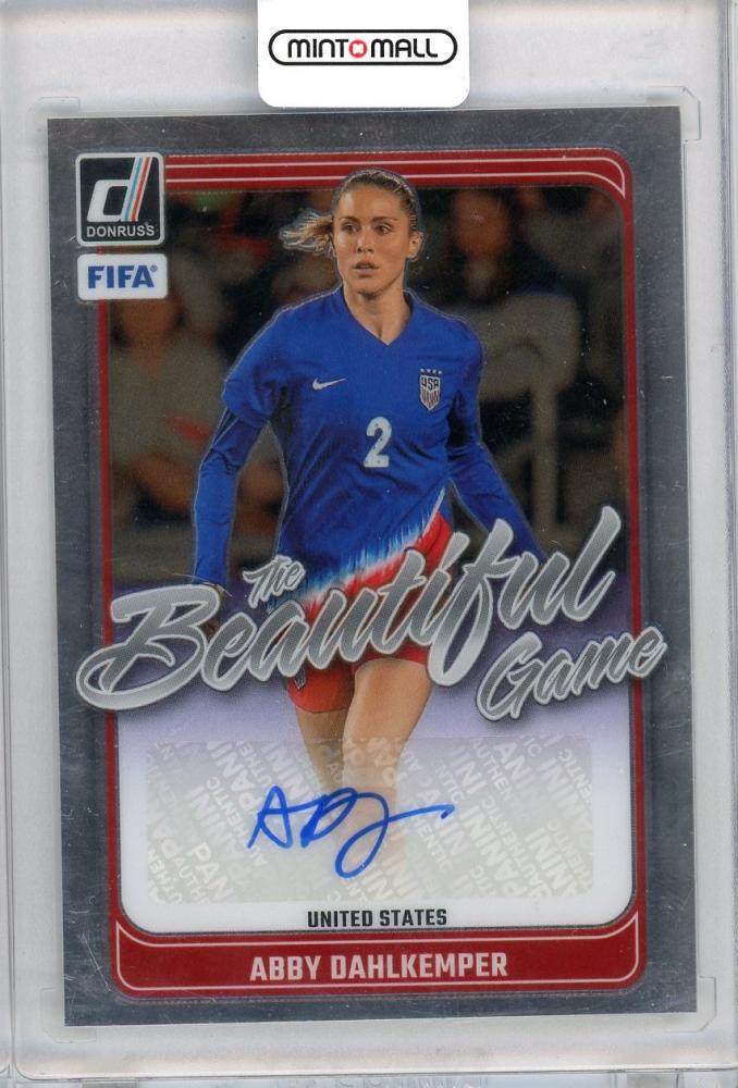 2024-25 PANINI DONRUSS Abby Dahlkemper auto signed soccer card from USA in used condition
