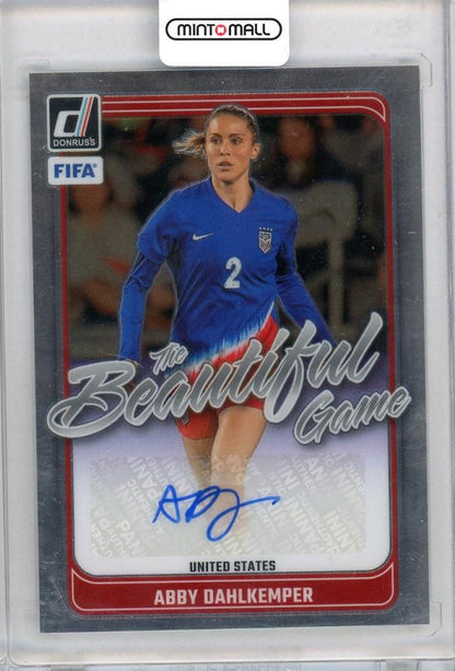 2024-25 PANINI DONRUSS Abby Dahlkemper auto signed soccer card from USA in used condition