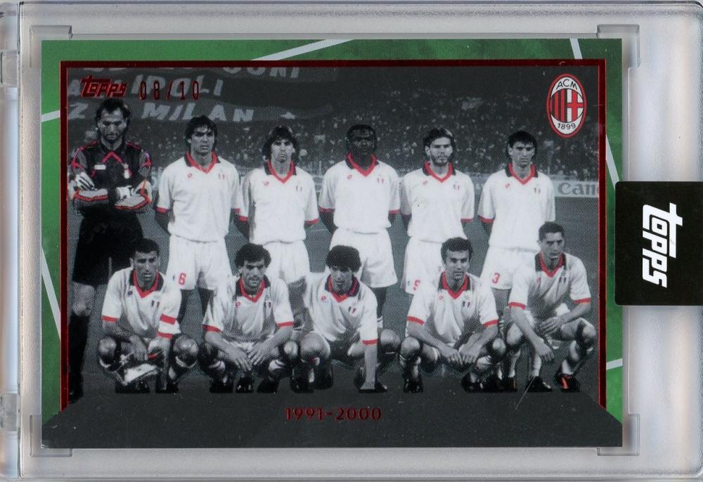 2024 TOPPS FC Official Club 125 Anni AC Milan trading card featuring AC Milan team logo and player