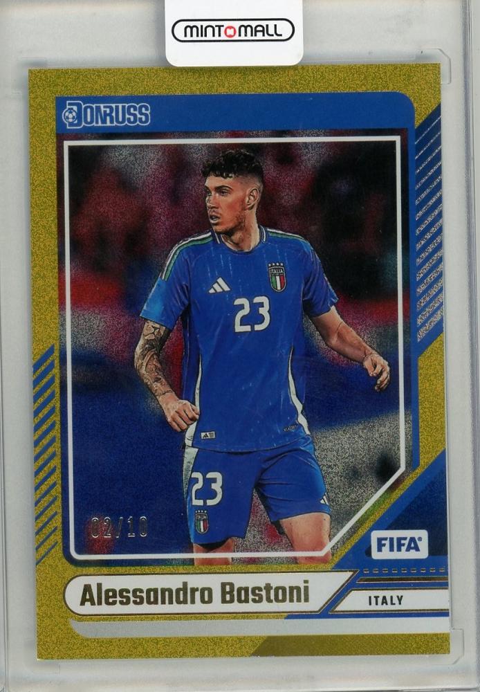 2024-25 PANINI DONRUSS Alessandro Bastoni trading card numbered 02 of 10 from Italy