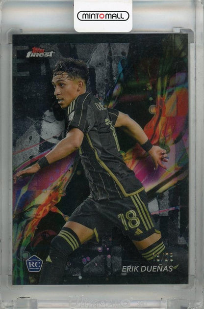 2024 Topps Finest MLS Erik Duenas Black Refractor card #63 limited edition 15/25 from LAFC