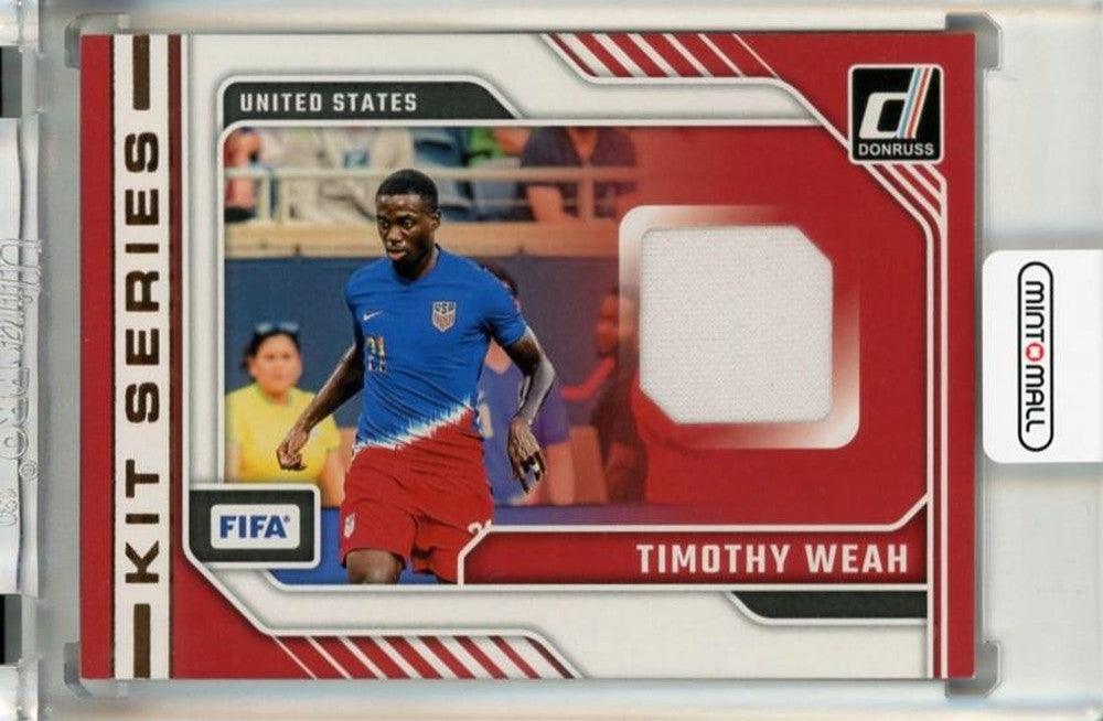 2024-25 Panini Donruss Timothy Weah Kit Series #38 trading card in new unused condition