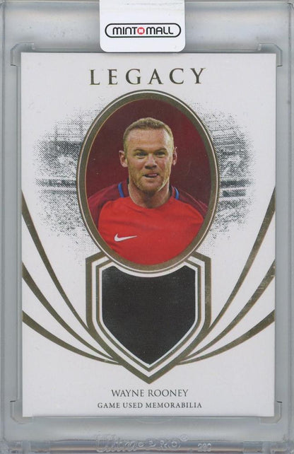 2022-23 FUTERA Unique World Football Legacy Memo Relics Wayne Rooney England numbered 27 of 37 card