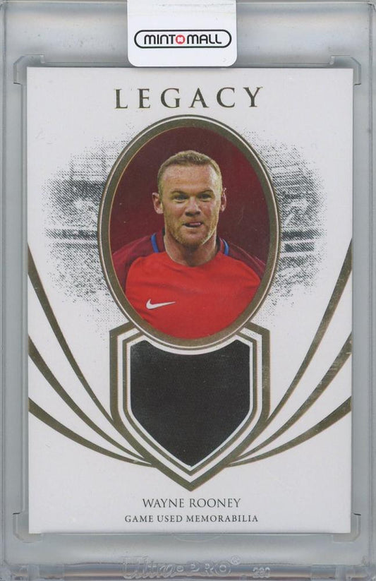 2022-23 FUTERA Unique World Football Legacy Memo Relics Wayne Rooney England numbered 27 of 37 card
