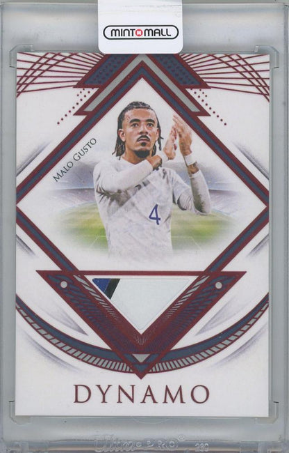 2025 FUTERA Unique World Football Edition 21 DYNAMO Relics Ruby MALO GUSTO France card 01 of 05