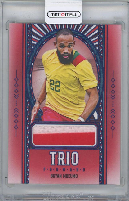 2025 FUTERA Unique World Football Edition 21 TRIO FORWARD Sapphire Bryan Mbeumo Cameroon 09/10 football card