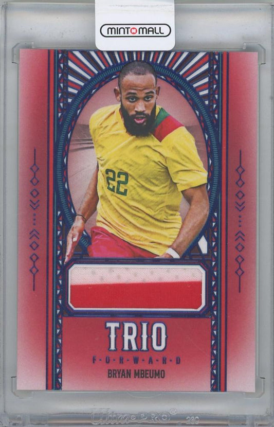 2025 FUTERA Unique World Football Edition 21 TRIO FORWARD Sapphire Bryan Mbeumo Cameroon 09/10 football card