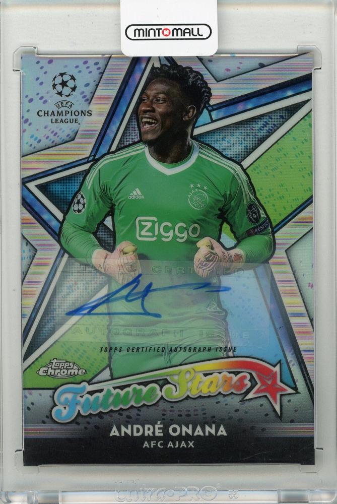 2018-19 TOPPS Chrome UEFA Champions League Andre Onana Future Stars Gold Refractors card #FSAO03/50 AFC Ajax