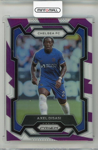2023-24 PANINI Prizm English Premier League Axel Disasi Purple and White Stripes trading card #19250 Chelsea FC
