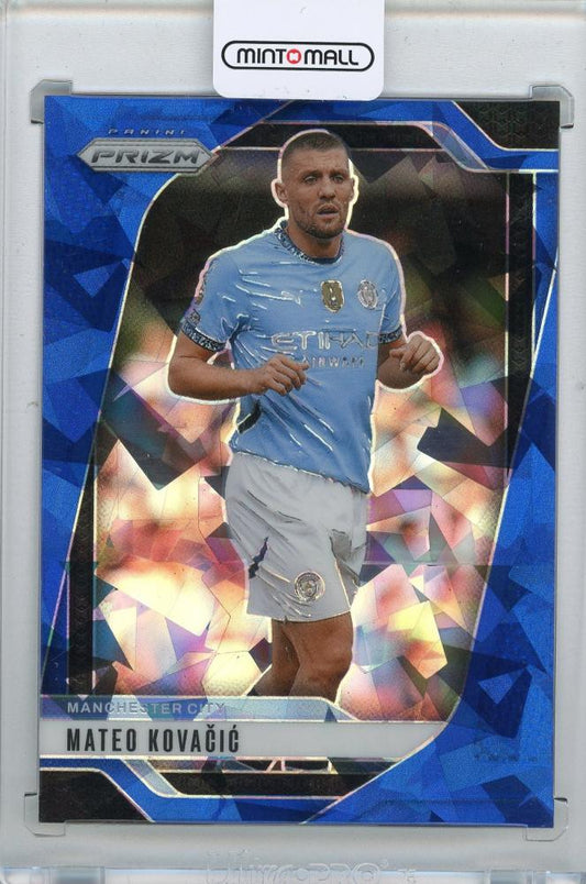 2024-25 PANINI Prizm English Premier League Mateo Kovacic Blue Ice #1351 75 Manchester City trading card