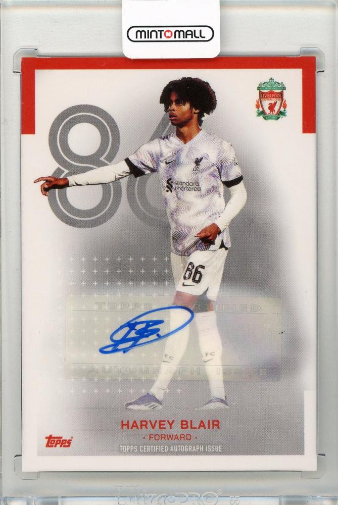 2022-23 TOPPS Liverpool FC Team Set Harvey Blair Base Card Autograph model #AUHB
