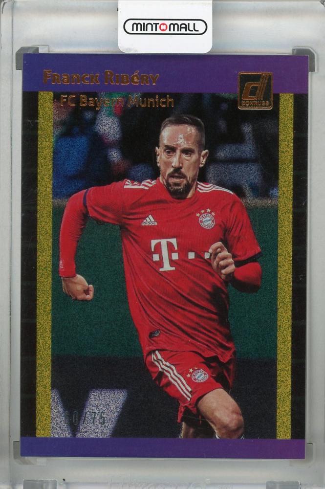2018-19 Donruss FC Bayern Munich Franck Ribery Tribute Gold parallel trading card numbered 60 out of 75