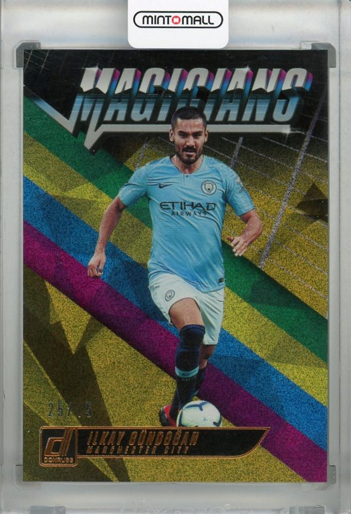 2018-19 Donruss Manchester City Ilkay Gundogan Magicians Gold parallel edition trading card 25 of 75