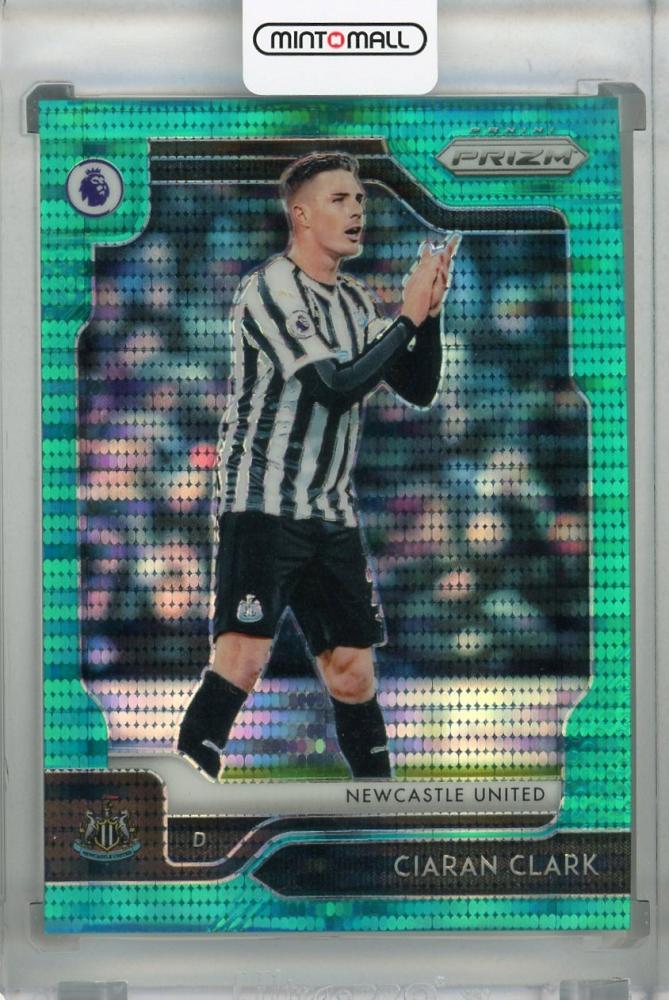 2019-20 Panini Prizm Premier League Breakaway Newcastle United Ciaran Clark Base Teal Parallel trading card 08 of 35