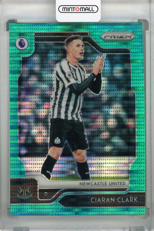 2019-20 Panini Prizm Premier League Breakaway Newcastle United Ciaran Clark Base Teal Parallel trading card 08 of 35