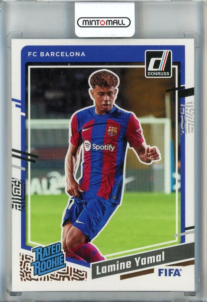 2023-24 Donruss trading card featuring Lamine Yamal #177 from FC Barcelona in new condition