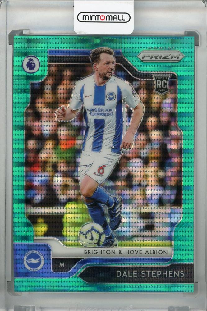 2019-20 Panini Prizm Premier League Breakaway Brighton & Hove Albion Dale Stephens teal parallel card numbered 22 of 35