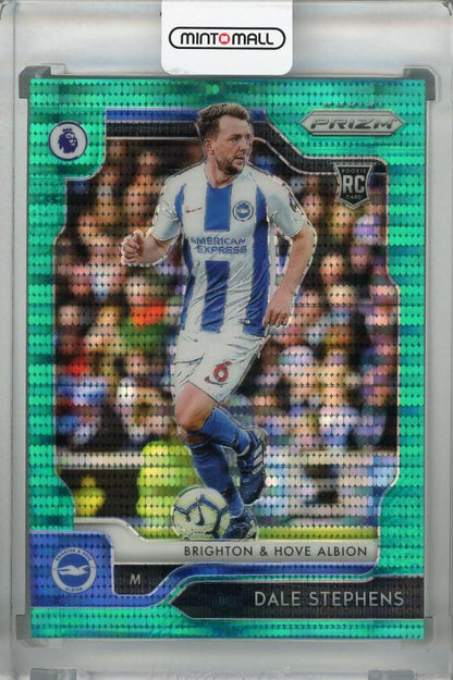 2019-20 Panini Prizm Premier League Breakaway Brighton & Hove Albion Dale Stephens teal parallel card numbered 22 of 35
