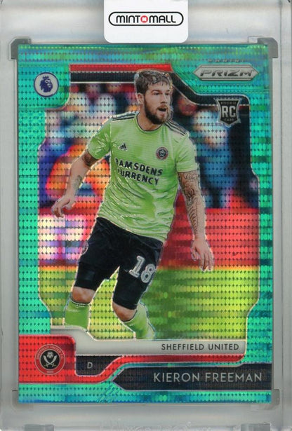 2019-20 Panini Prizm Premier League Breakaway Sheffield United Kieron Freeman Base Teal card serial 02/35